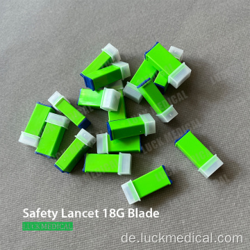 Sterile Edelstahlblut Lancet 18G Klinge